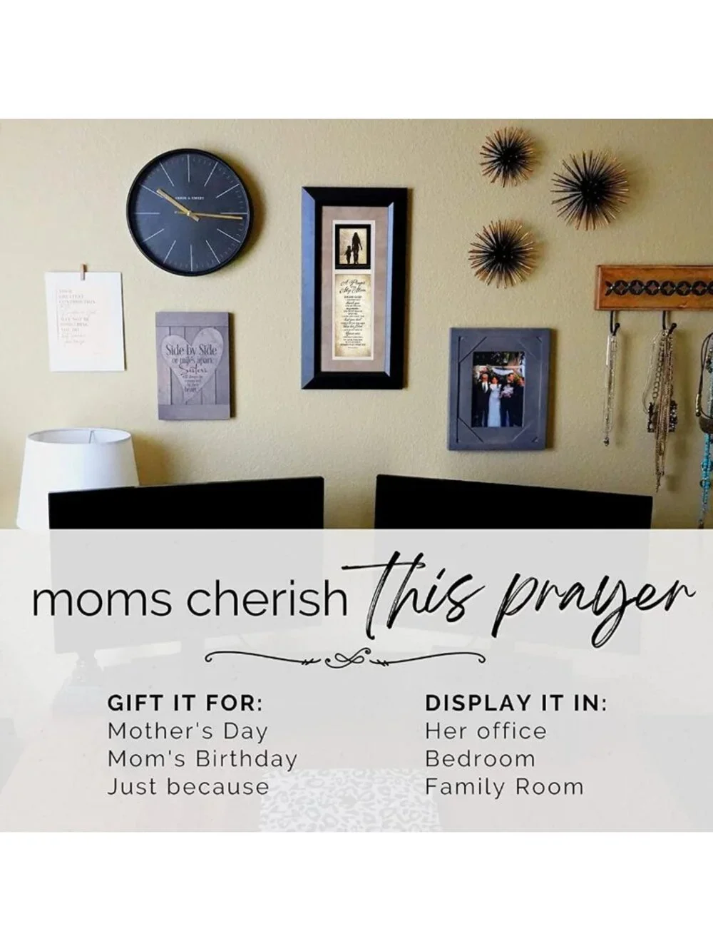 Wood Wall Plaque for Mom | 11x18 Inches | Handmade Gift for Mother's Day